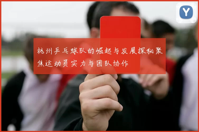 杭州乒乓球队的崛起与发展探秘聚焦运动员实力与团队协作