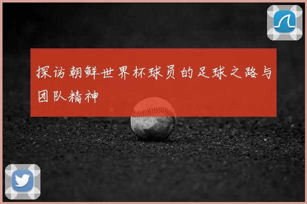 探访朝鲜世界杯球员的足球之路与团队精神
