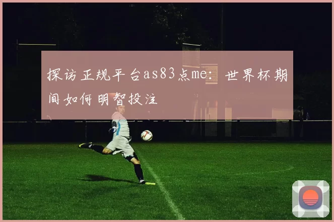 探访正规平台as83点me:世界杯期间如何明智投注